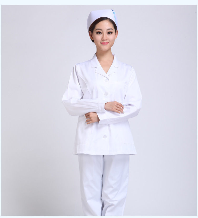 女醫(yī)生分體秋冬裝白se 醫(yī)師長袖冬裝實(shí)驗(yàn)藥店實(shí)習(xí)護(hù)士服裝